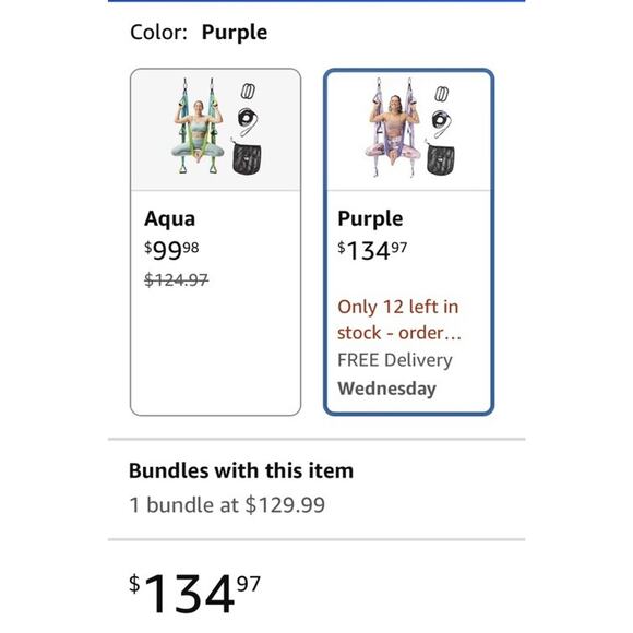 YOGABODY Practice is Everything Yoga Trapeze Ceiling Bar Swing Hooks RARE Purple - Picture 7 of 11